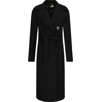 Dámský kabát Love Moschino Vlněný kabát | Barva:černý | Velikost:38