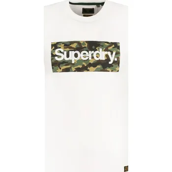 Pánské tričko Superdry Tričko CAMO | Barva:bílý | Velikost:S