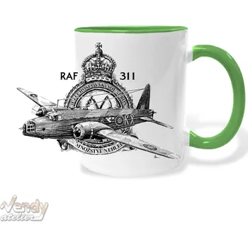 Hrnek - RAF 311 - Vickers Wellington Barva: Zelená