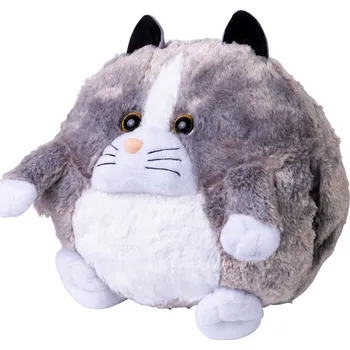 plyšák Plyšová kočka Koule 35x35 cm (Polštář s kočkou Hajánek)