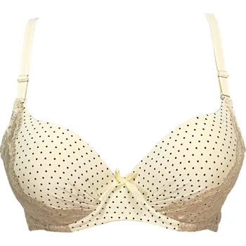 Podprsenka Numberoplus Dámská podprsenka s puntíky Barva: Béžová, Velikost: 75B