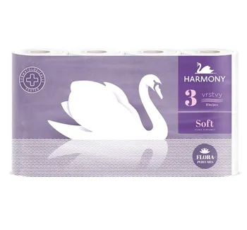 Toaletní papír Harmony Soft Flora parfémovaný 3vrstvý 8 ks