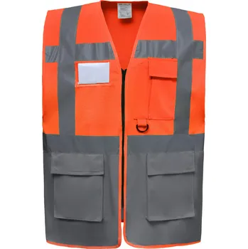 Yoko Reflexní vesta EXEC HVW801 Velikost: M, Barva: oranžová-šedá