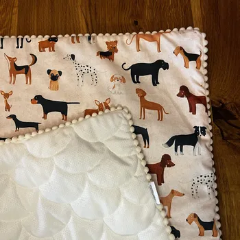 Dětská deka Lily is sailing Deka Pejsci cream Velikost: 0-3 let: 70 x 90 cm