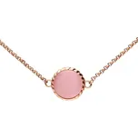 Nerezový náhrdelník 7991 - růžové zlacení - SNE.7991