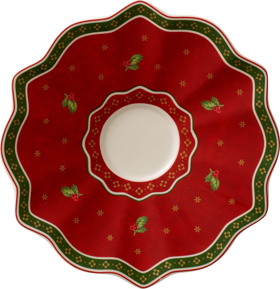 Caja De Pastel Villeroy & Boch Toys Delight Navidad - Porcelana Multicolor Rara