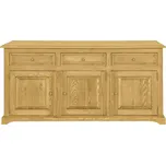 Drewmax KD819 dřevěná komoda masiv borovice rustikal (KD819 komoda STANDARD)