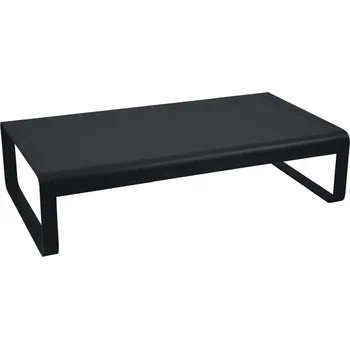 Zahradní stůl Antracitový hliníkový zahradní konferenční stolek Fermob Bellevie 138 x 80 cm