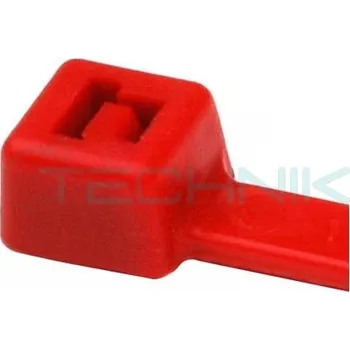 Organizace kabelů VP 3,6x200 rudá Vázací páska do 18kg, rozměr 3,6x200mm, barva rudá