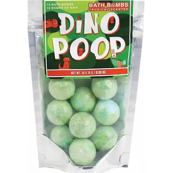 Koupelová sůl Giftrepublic Šumivé koule do koupele - Dino Poop