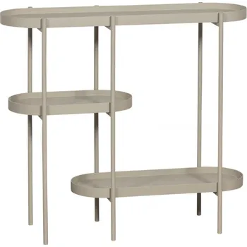 regál WOOOD Šedý kovový regál Anon 80 x 90 cm