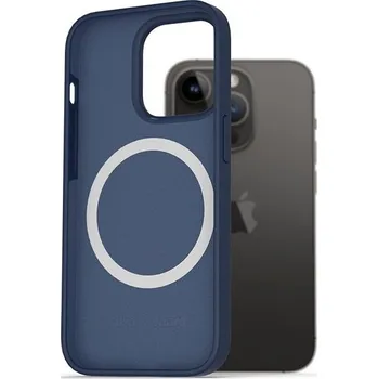Pouzdro na mobilní telefon AlzaGuard Silicone Case Compatible with Magsafe pro iPhone 14 Pro modrý
