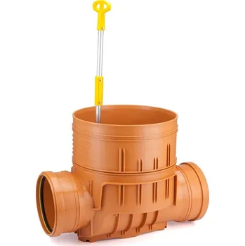 revizní šachta Šachtové dno včetně zpětné klapky, pro korugovanou rouru Ø 355 DN 160