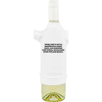 Žertovný předmět Tričko na láhev pro mladomanžela SK