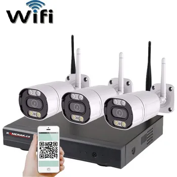 Kompletní kamerový systém Bezdrátový 3 kamerový set WiFi IP PRO WIP3-105B 3MPx, CZ menu