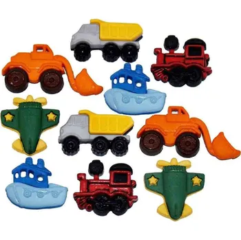 Knoflík Pro Háčkování Knoflík exclusive - dopravní prostředky 10 ks