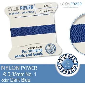 Nit NYLON Power velmi pevná nit GRIFFIN síla nitě 0,35mm barva Dark Blue
