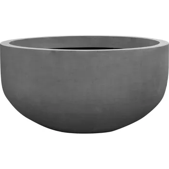 Květináč Květináč City bowl, barva šedá, více velikostí - PotteryPots Velikost: S - v. 50 cm, ⌀ 92 cm