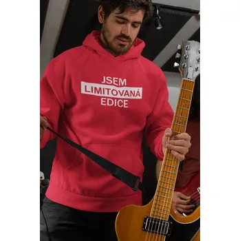 Pánská mikina Pánská mikina Jsem limitovaná edice Barva: Červená, Velikost: 4XL