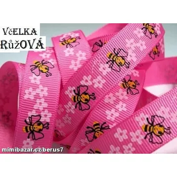 Stuha Lemovka - stuha - stuhy včelka růžová