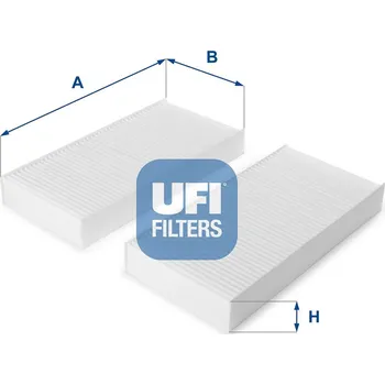 Ventilátor topení a klimatizace Filtr, vzduch v interiéru UFI 53.108.00