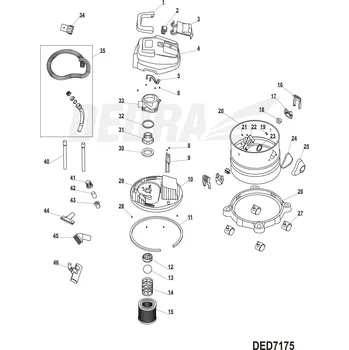 Náhradní kryt pro mobilní telefon Kryt baterie DEDRA XDED7175.03