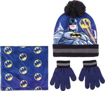 Čepice Cerdá Zimní set DC Batman tmavě modrý uni