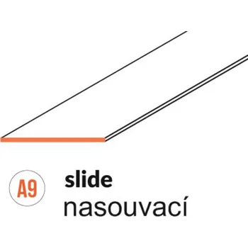 Nábytkové kování Difuzor WIRELI A9 OPÁL, 2m (metráž)