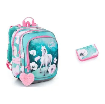 Školní batoh Sada pro školačku ENDY 22053 SET SMALL