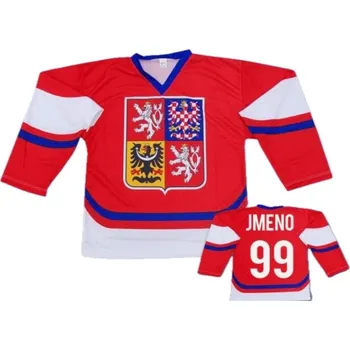 Hokejový dres Hokejový dres ČR červený s vlastním jménem Velikost: XXL