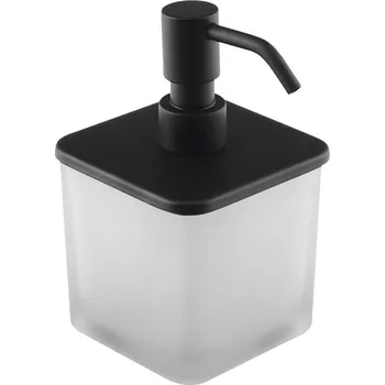 Sapho FLORI dávkovač mýdla s pumpičkou, černá mat NDRF019/15