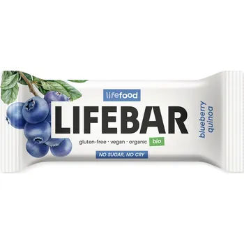 Cukrovinka Lifebar Tyčinka borůvková s quinoou BIO RAW 40 g