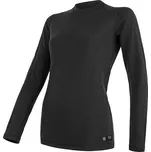 Sensor Merino Double face dámské tričko s dlouhým rukávem XXL Černá