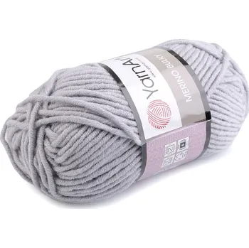 Příze YarnArt - Merino bulky 100 g (1 ks) šedá nejsvětlejší