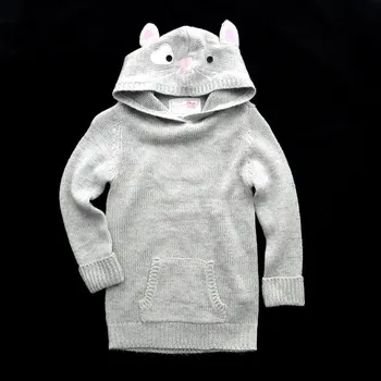 Dívčí svetr Dívčí svetr, šedá (Dětský svetr)