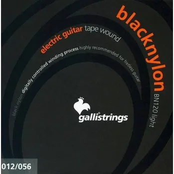 Struna pro kytaru a smyčcový nástroj Galli Struny na elektrickou kytaru Galli Black Nylon BN 120, Struny na elektrickou kytaru