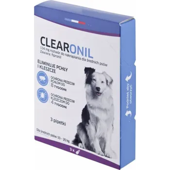 Antiparazitikum pro psa Francodex CLEARONIL pro středně velké psy (10-20 kg) - 134 mg x 3