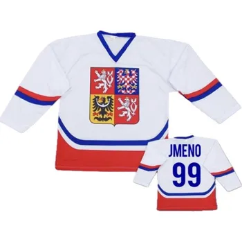 Hokejový dres Hokejový dres ČR bílý s vlastním jménem Velikost: XL