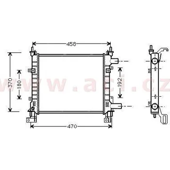 Auto-moto chladič 1.3i 8V +AC [380*363*27], 18002260