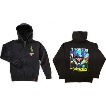 Pánská mikina CYBERPUNK Mikina s kapucí „REBECCA COLLAGE“- XL