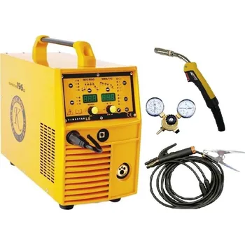 Svářečka Omicron GAMASTAR 196LS SYNERGIE-invertor. multifunkční svářecí stroj+kabely 3/25+hořák 4m+red.ventil