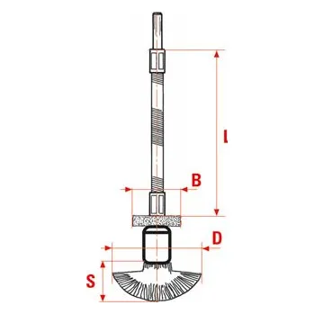 CMN-KARNASCH Štětcový kartáč kadeřavý 710/25 ocel Průměr (mm): 30, Celková délka (mm): 65, Délka drátu: 25