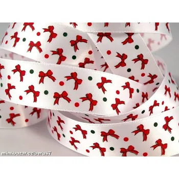 Stuha Lemovka - stuha - stuhy - mašle mašličky bílá