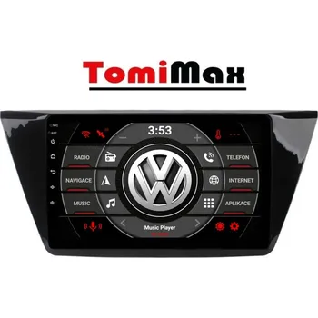 Autorádio TomiMax VW Touran 2016 Android 14 autorádio s WIFI, GPS, USB, BT HW výbava: 4 Core 1GB+16GB LOW, Velikost obrazovky: Dotyková obrazovka: 10,1"