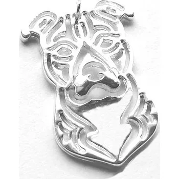 Šperk Stříbrný přívěsek stafordšírský teriér - DN112 (Stříbrný přívěsek pes staford)