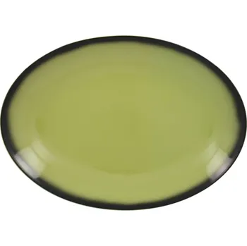 Talíř RAK Talíř oválný 32 x 23 cm, zelená | RAK-LENNOP32LG
