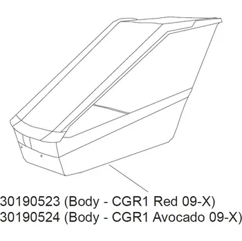vozík za kolo Tělo Thule 30190523 na Cougar1 Red