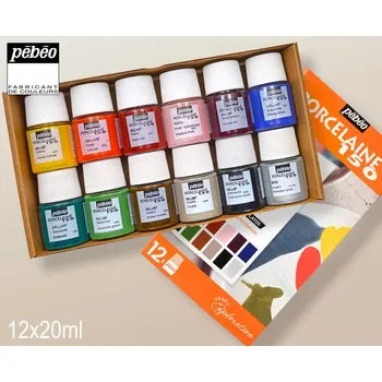 Speciální výtvarná barva Sada barev PORCELAINE 150 č.1. Obsah SADY 12x20ml č.01, 05, 07, 50, 12, 17, 19, 26, 36, 54, 42, 110