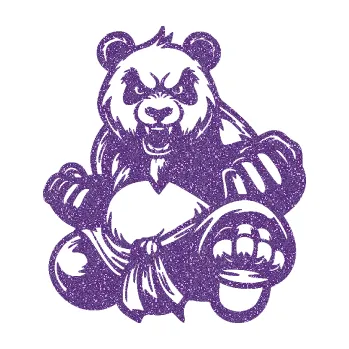 Samolepící dekorace SAMOLEPKA Panda 012 pravá Kung Fu bojovník (87 - Ultra Metalic fialová) NA AUTO, NÁLEPKA, FÓLIE, POLEP, TUNING, VLASTNÍ TEXT, TISK, AUTOSAMOLEPKY.cz, POLEPY, OBRÁZEK, LOGO, SAMOLEPKY