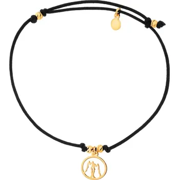 Náramek Náramek s prvky z pozlaceného stříbra - kočky - AP532-6929